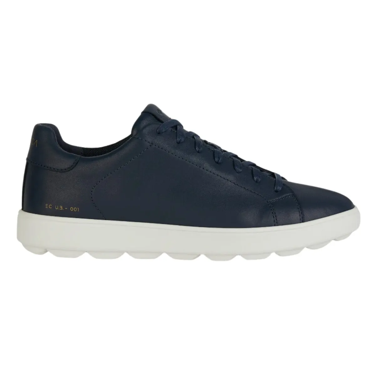 Geox Men's Spherica Ecub-1 Navy/White Leather