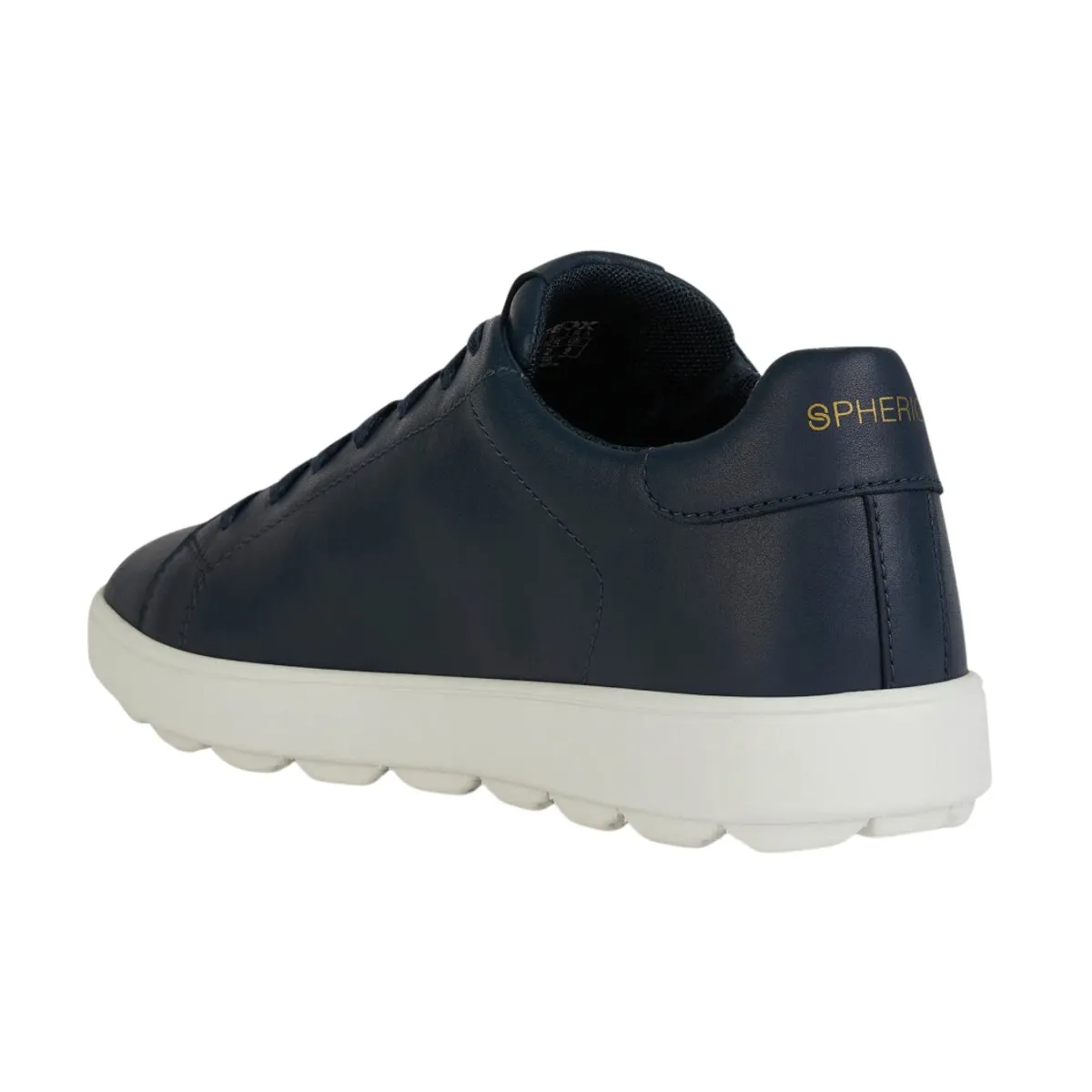 Geox Men's Spherica Ecub-1 Navy/White Leather