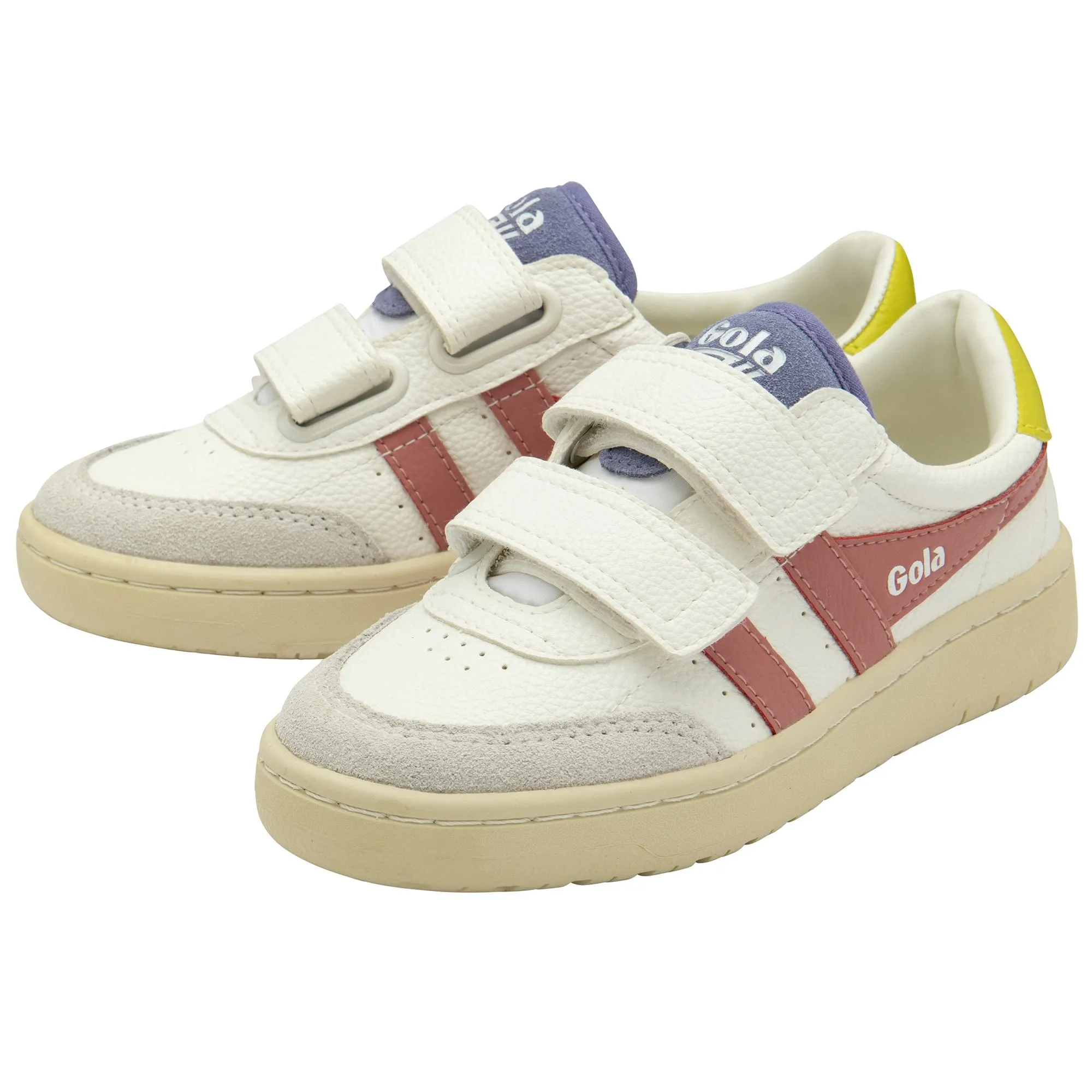 GOLA FALCON STRAP Blanc Rose Sneakers Baskets