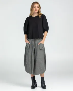 Guru Skirt - Winter Black Chambray