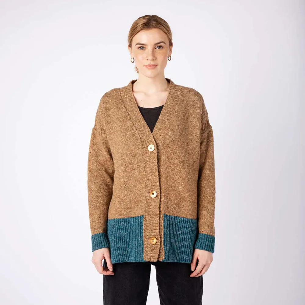 Hawthorn -  Colour Contrast Cardigan