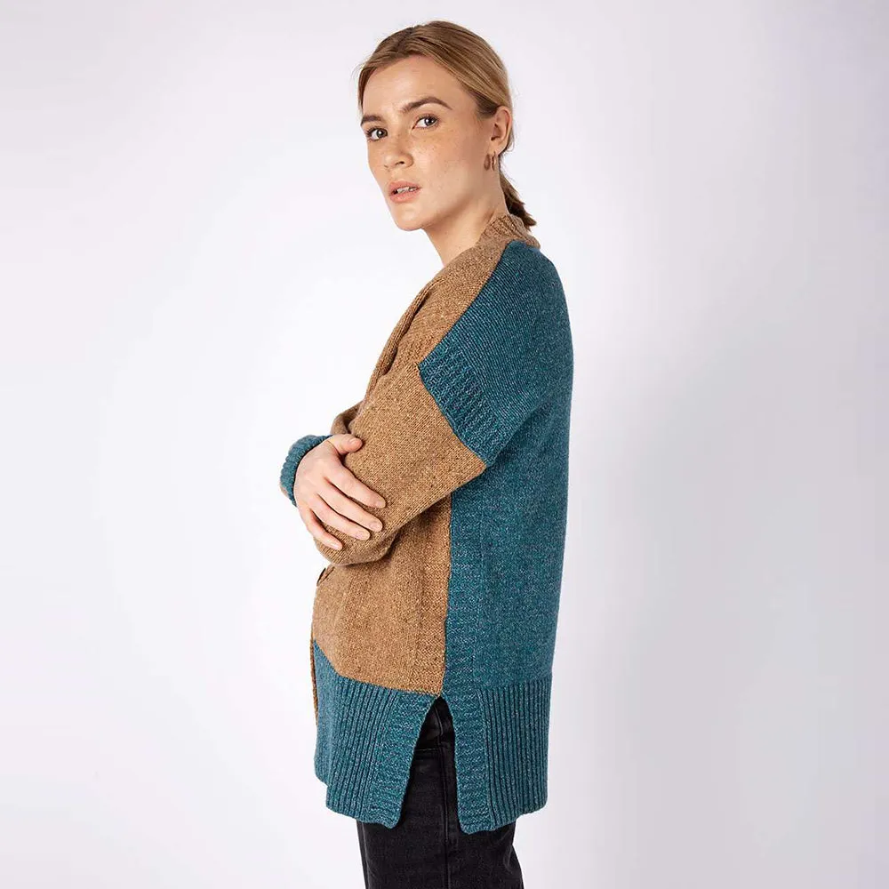 Hawthorn -  Colour Contrast Cardigan