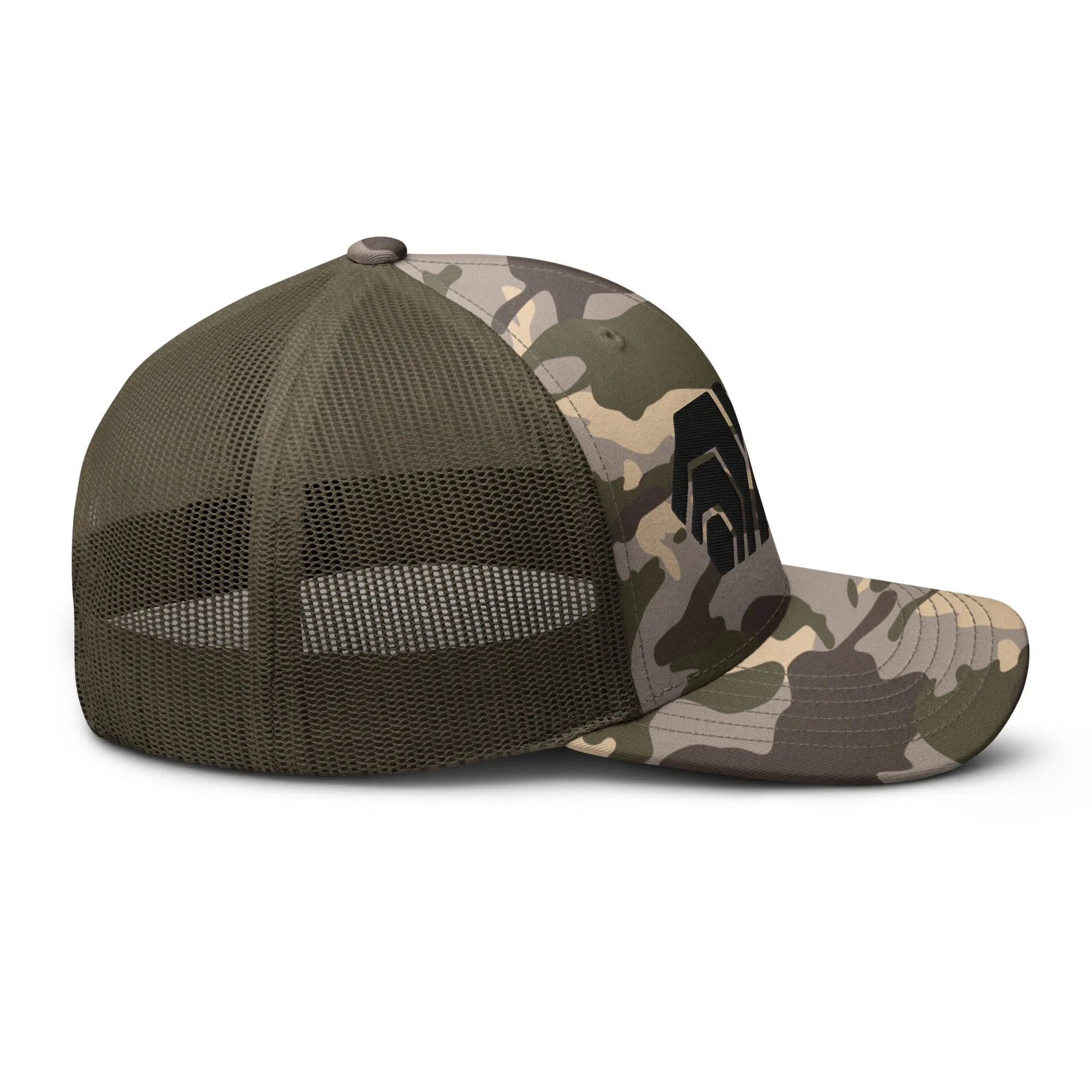 HEX PulseX and PulseChain Camouflage Trucker Hat (Embroidered)