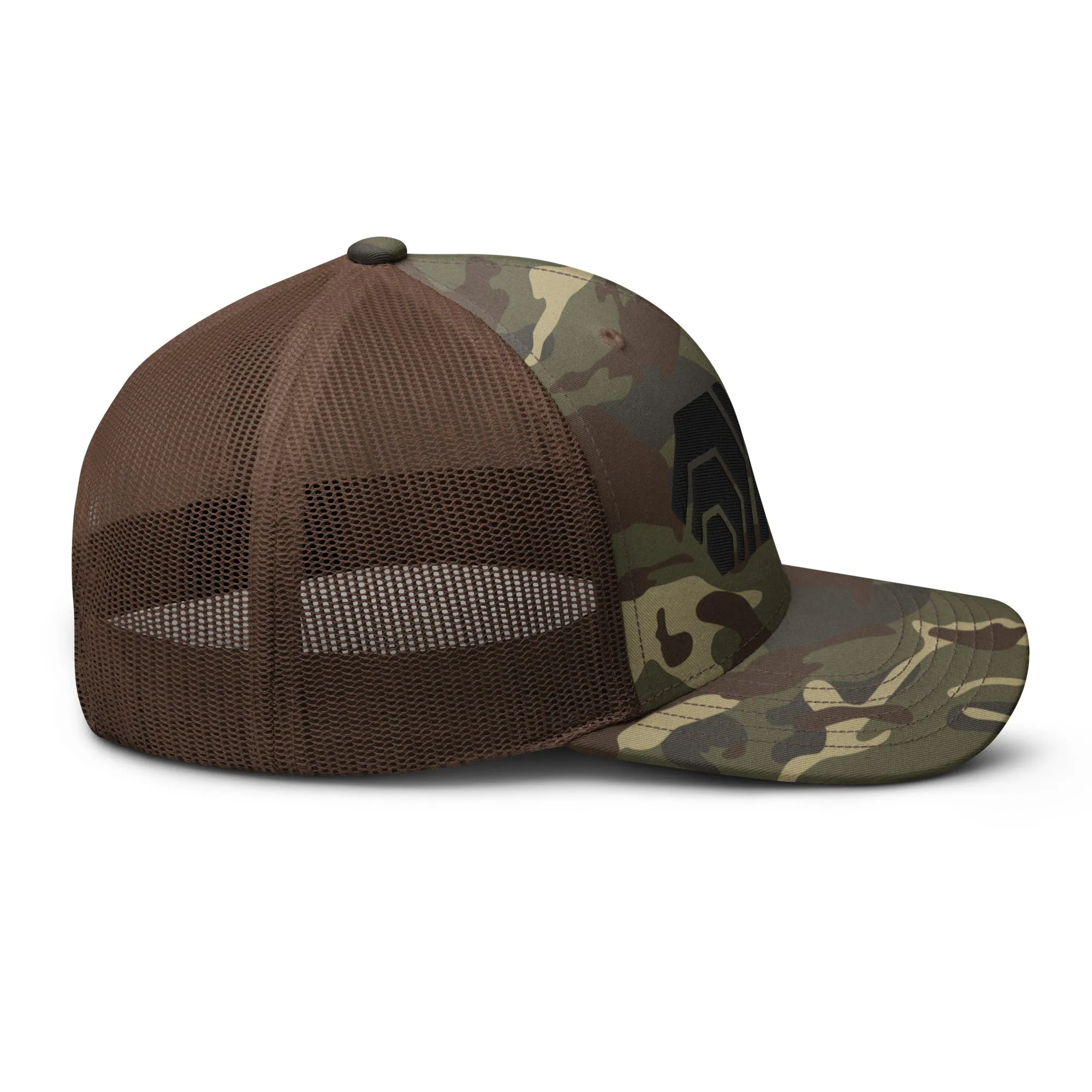 HEX PulseX and PulseChain Camouflage Trucker Hat (Embroidered)