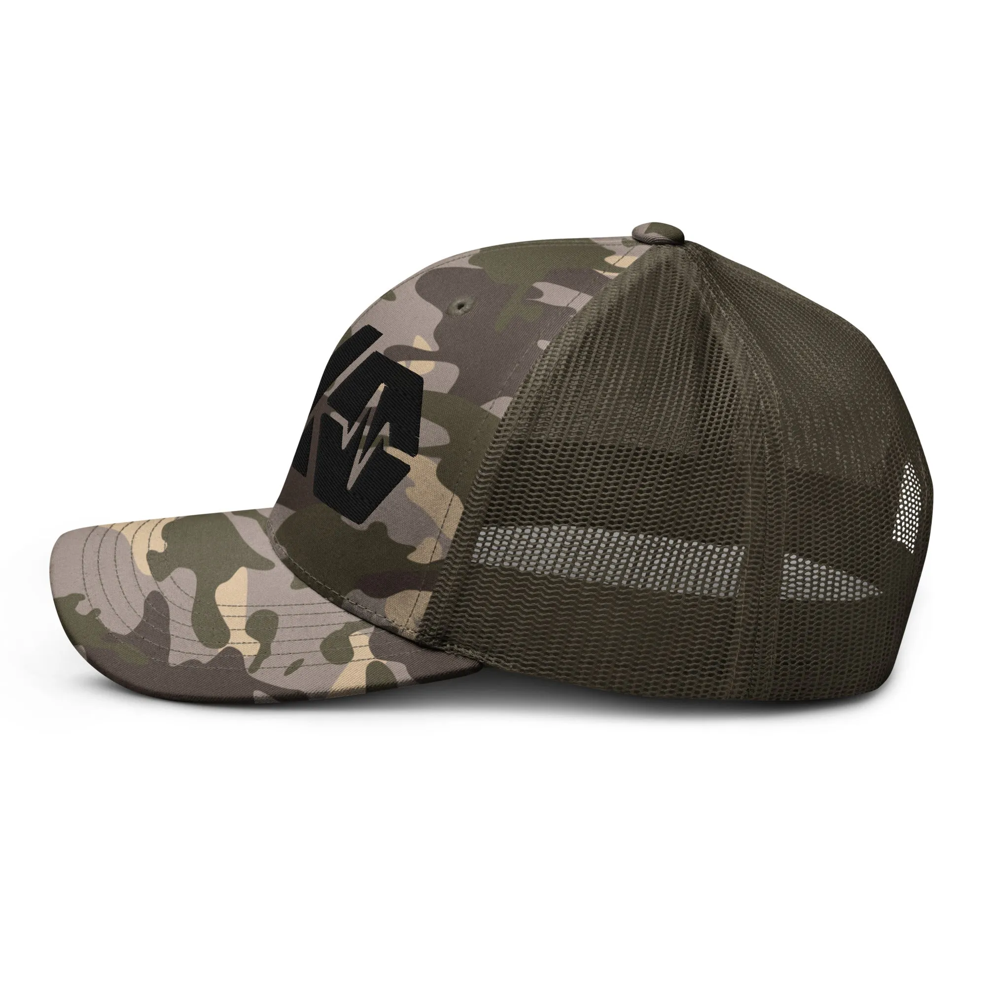 HEX PulseX and PulseChain Camouflage Trucker Hat (Embroidered)