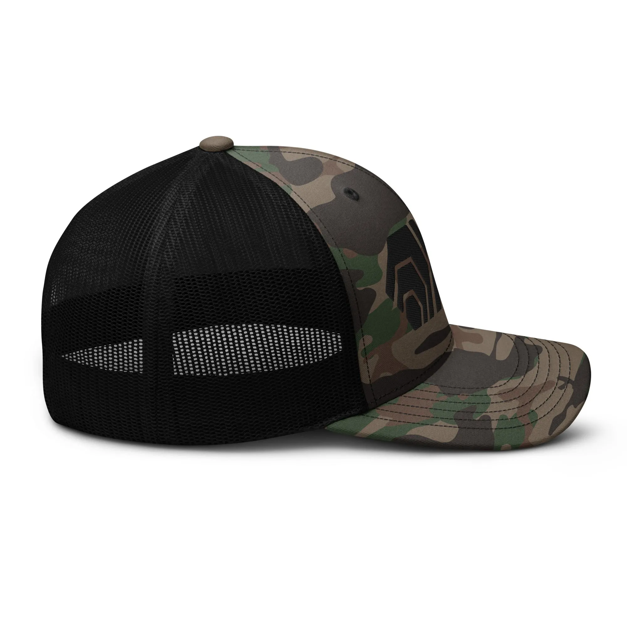 HEX PulseX and PulseChain Camouflage Trucker Hat (Embroidered)