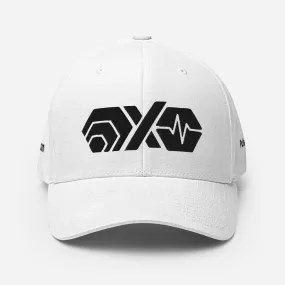 HEX PulseX PulseChain Structured Twill Cap - Flexfit - With Side and Back Embroidery