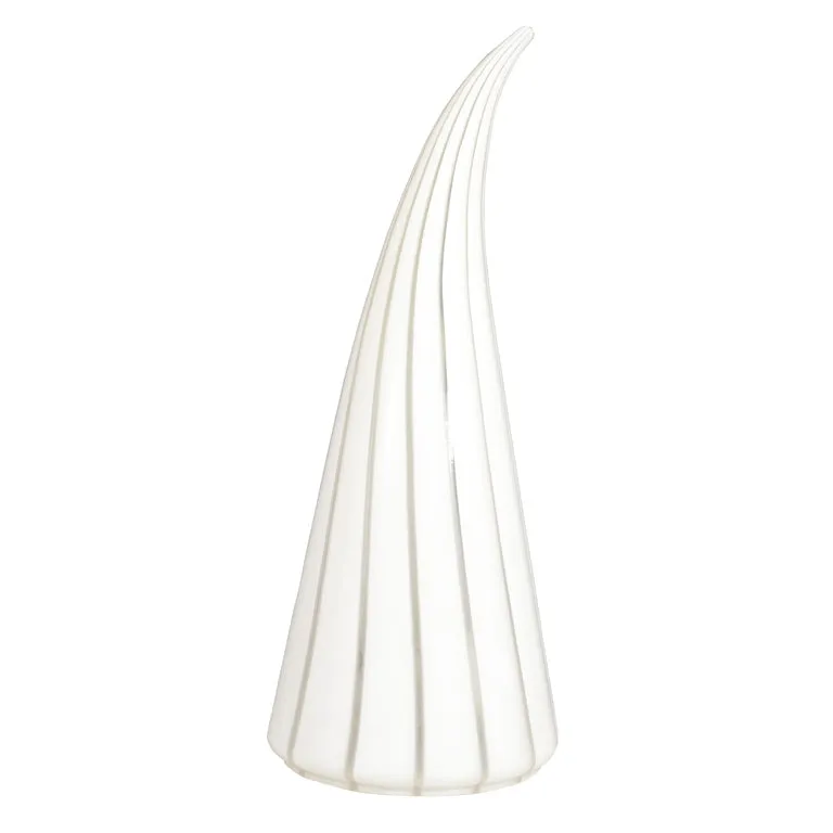 Italian Modern Conical Lamp by Vetri in Striped Murano Glass