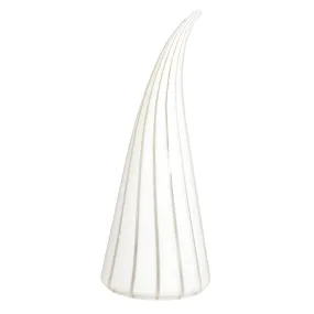 Italian Modern Conical Lamp by Vetri in Striped Murano Glass