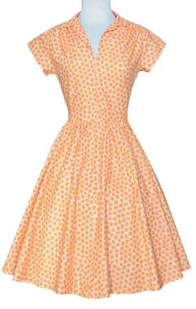 Joni Dress in Tangerine Dream Ditsy Floral