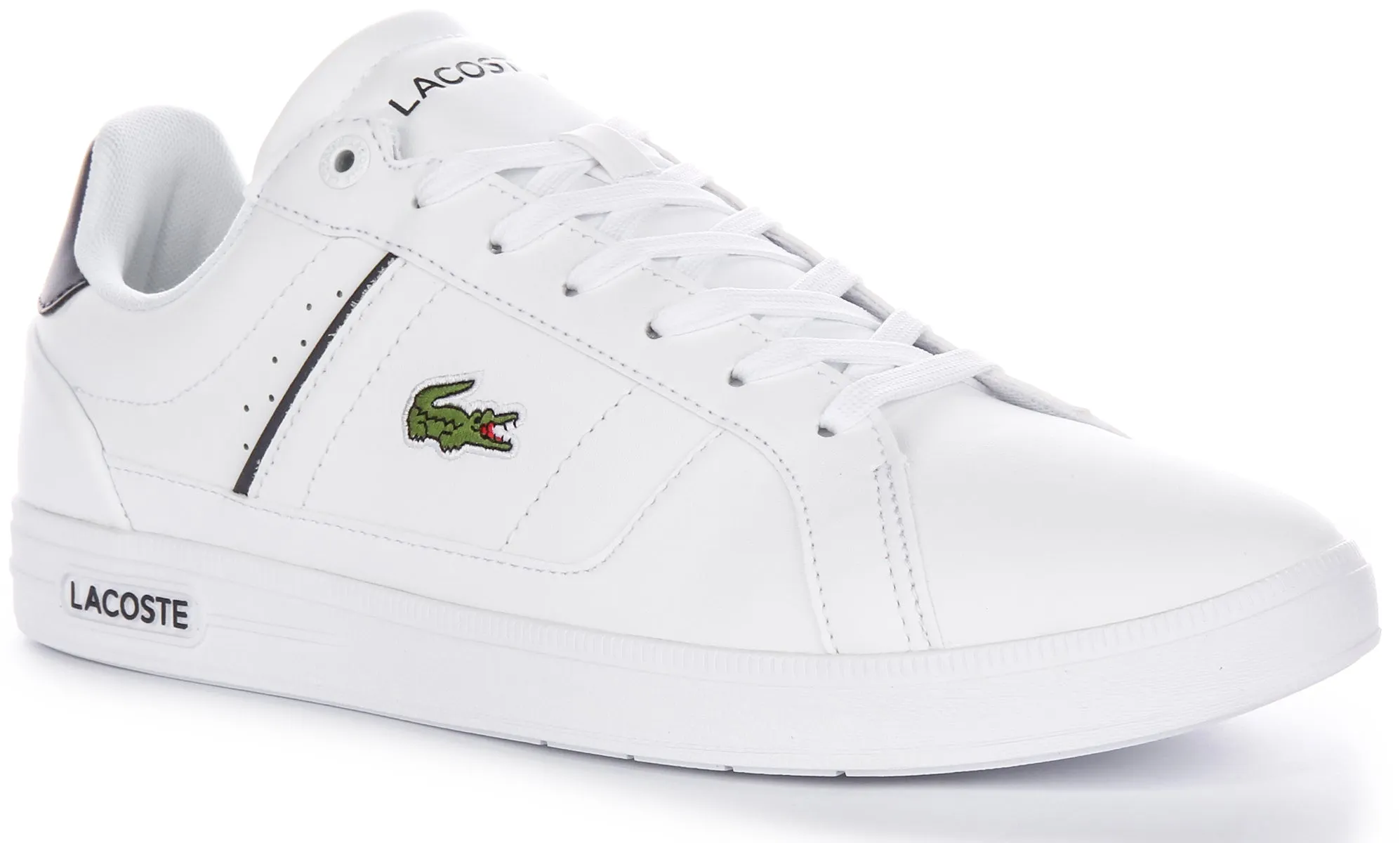 Lacoste Europa Pro In White Navy For Men