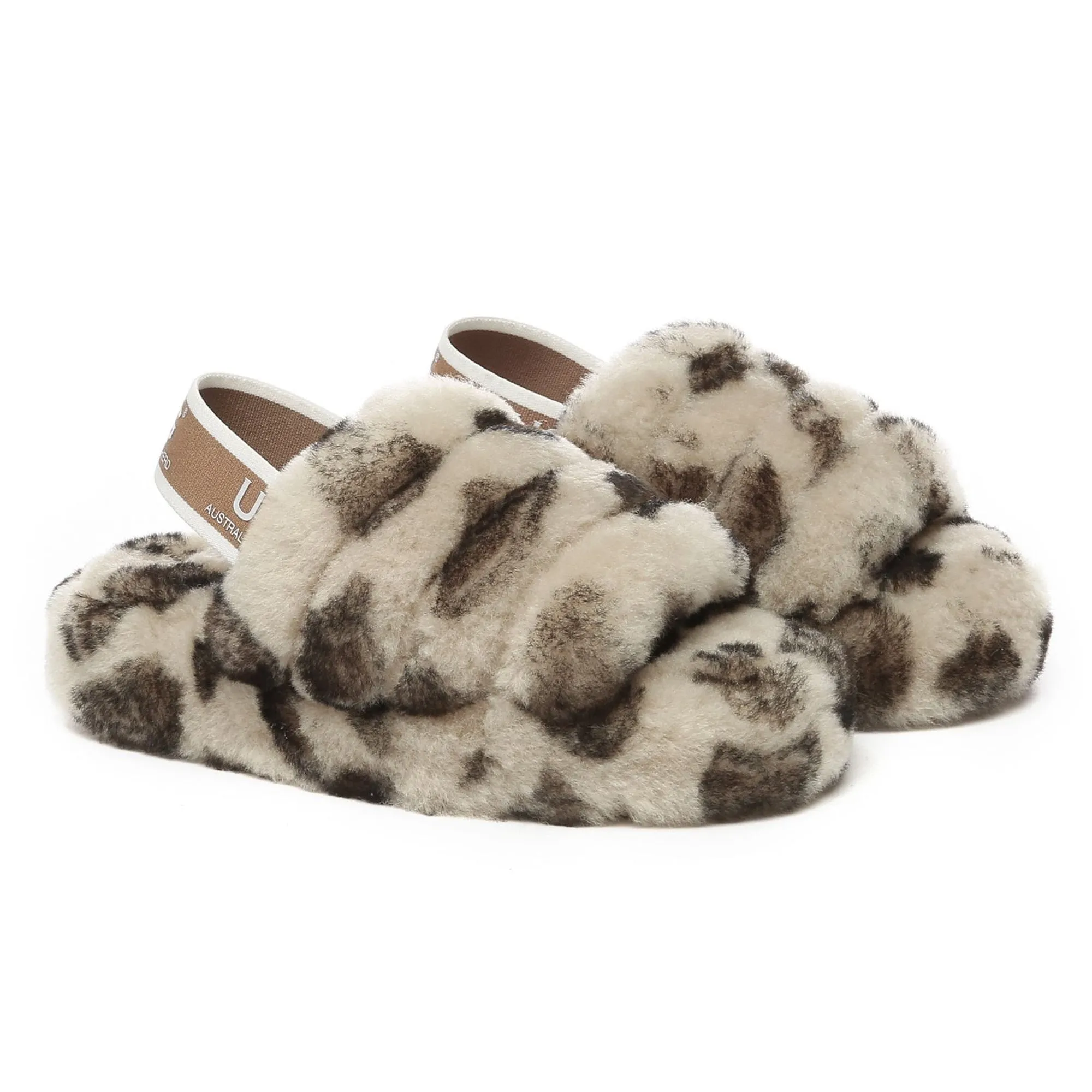 Leopard Kids UGG Slippers