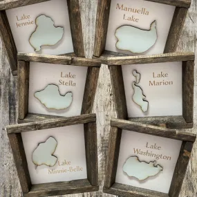 Local Lakes Wooden Sign