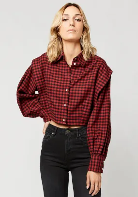 Margit Plaid Blouse - WT0240F