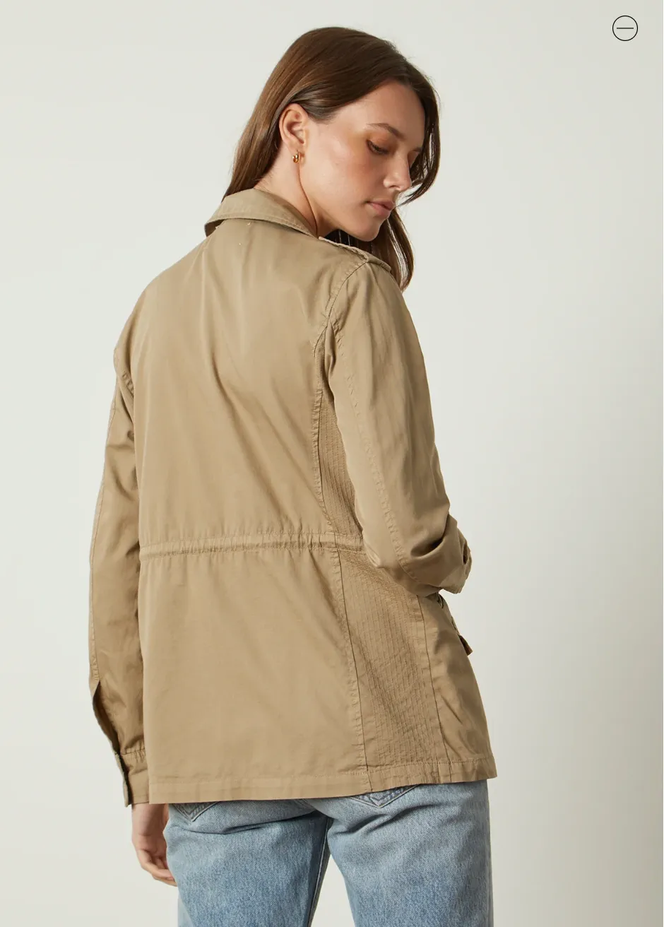 Medium Velvet by Graham & Spencer Khaki Cargo Ruby Cotton Jacket