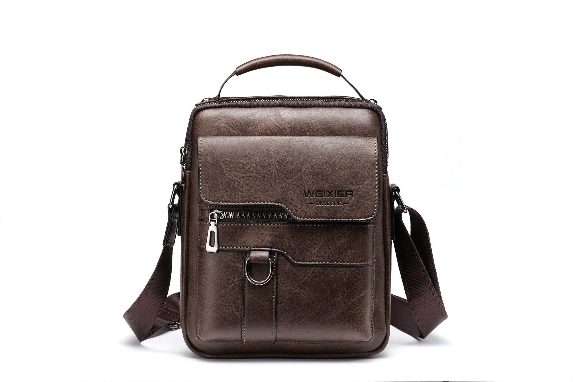 Men’s Shoulder/Satchel Bag - Cognac (8642)