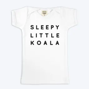 Organic Baby Sleepy Koala White T-shirt