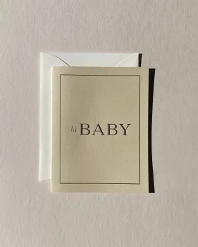 "hi baby" No. 16 Card