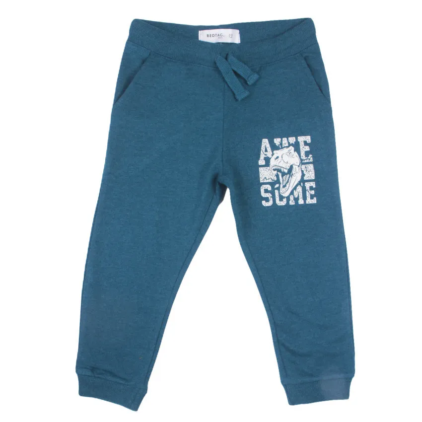 REDTAG Boy's Green Active Pants