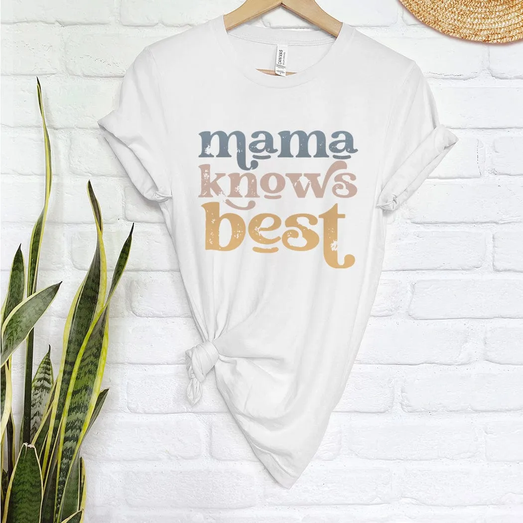 Retro Mama Knows Best Graphic T-Shirt - ML151