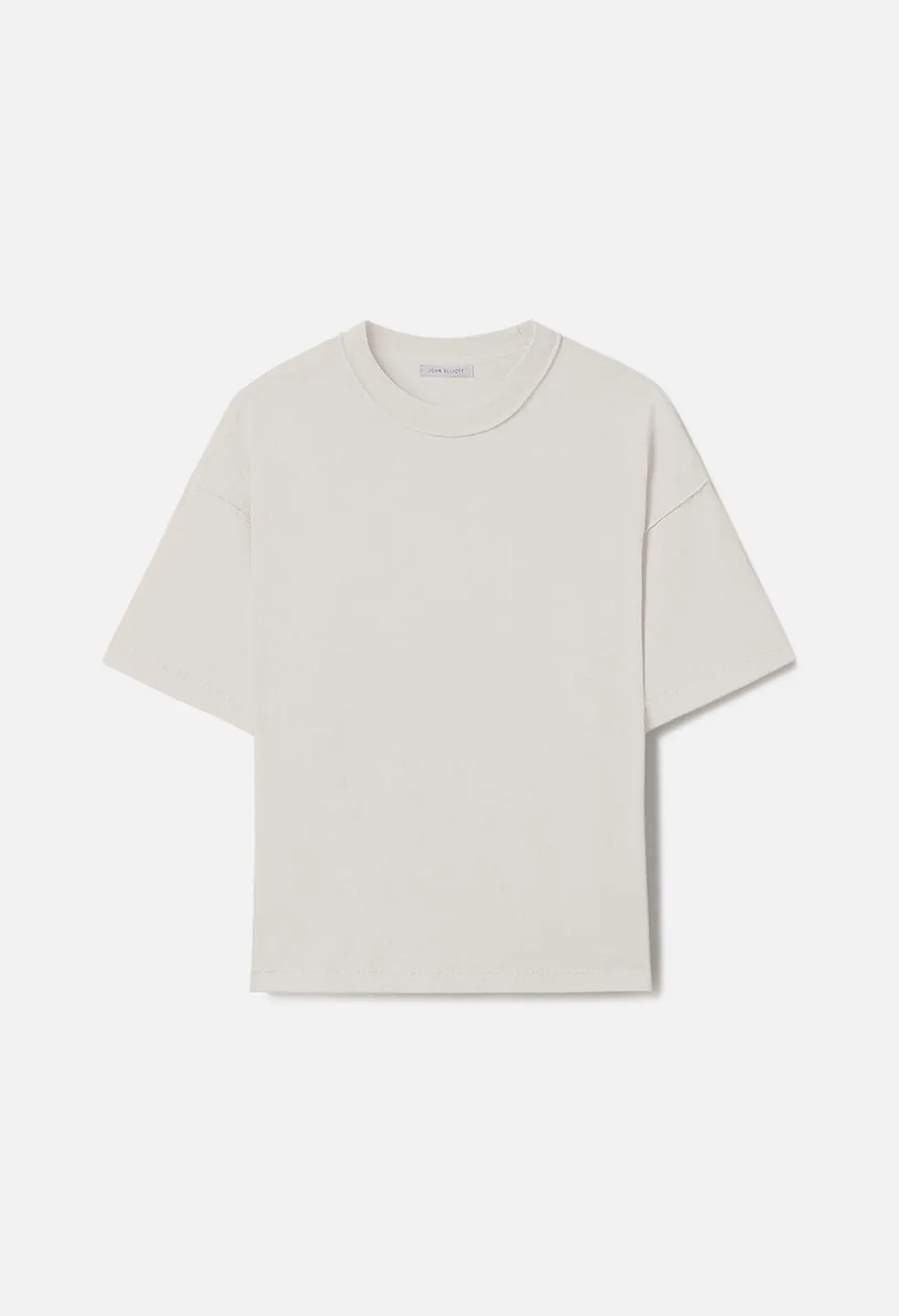 Reversed Cropped Tee / Washed Salt