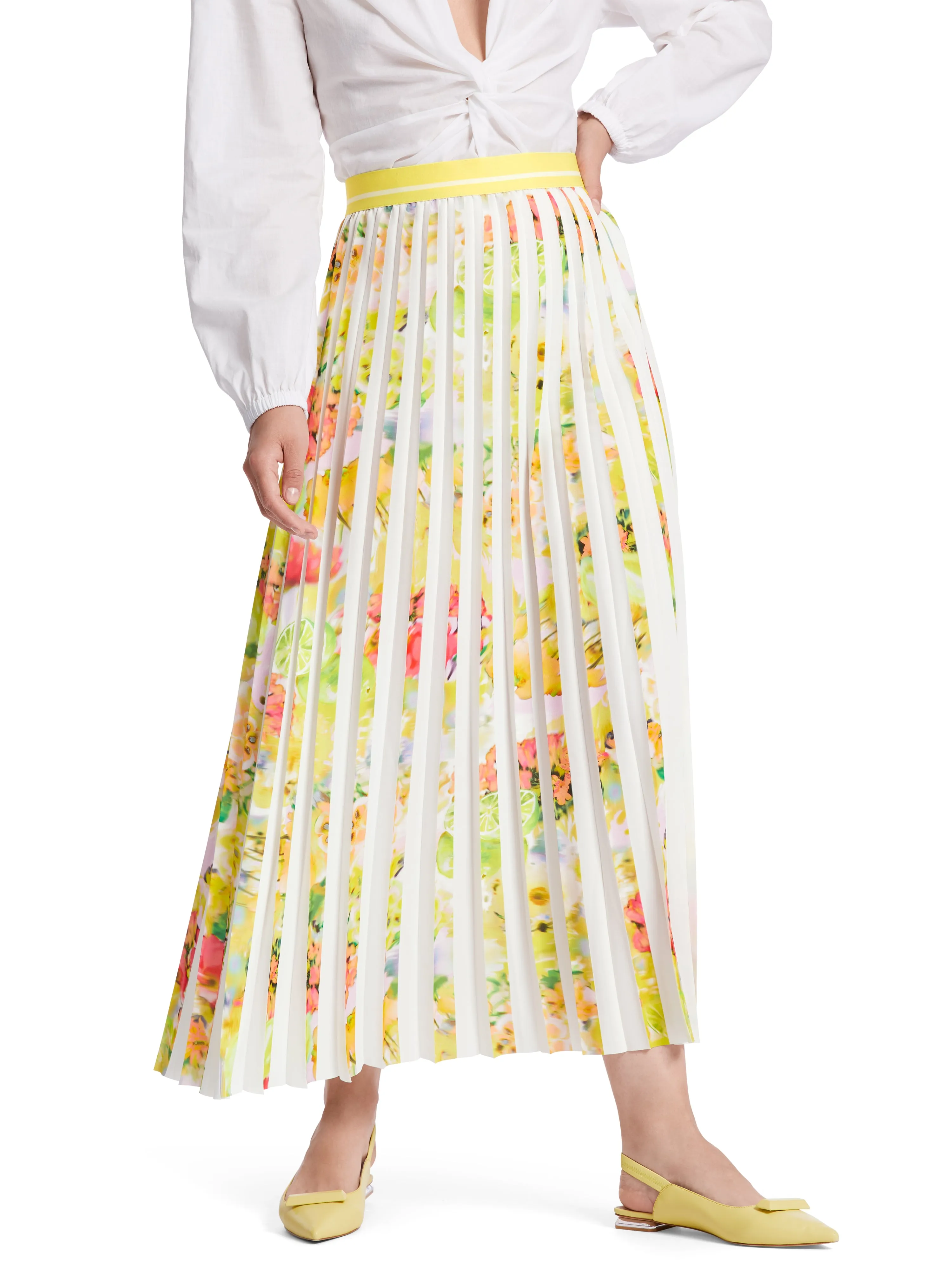 Skirt - White/Floral