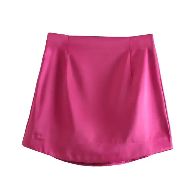 Slim Chic Satin Skirts