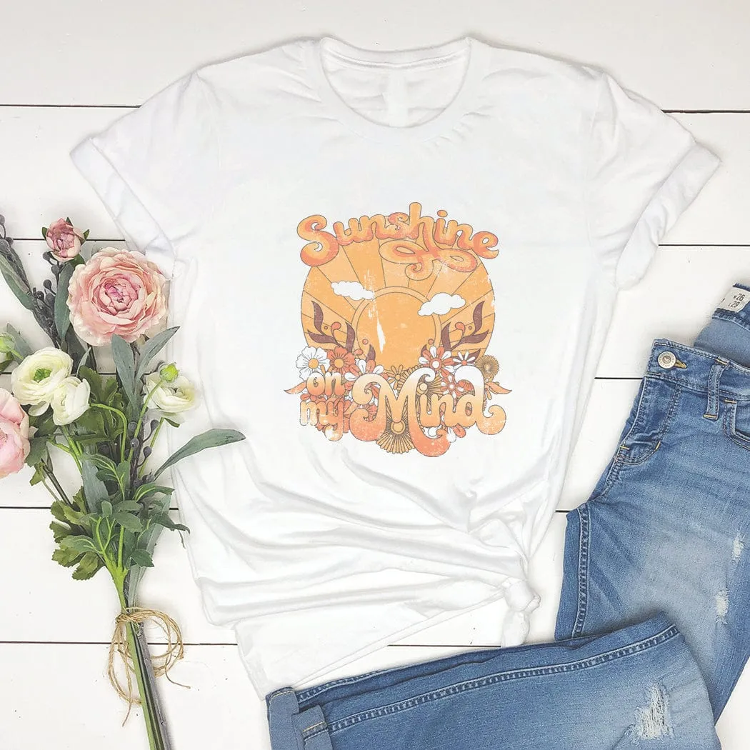 Sunshine On My Mind Summer Graphic T-Shirt - SU141