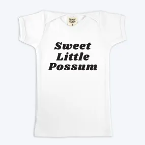 Sweet Little Possum Organic Baby T-shirt - White