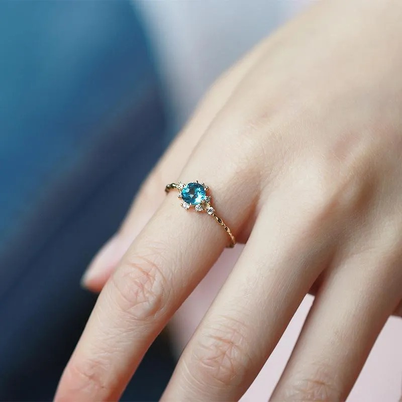 Topaz Vintage Stacking Ring