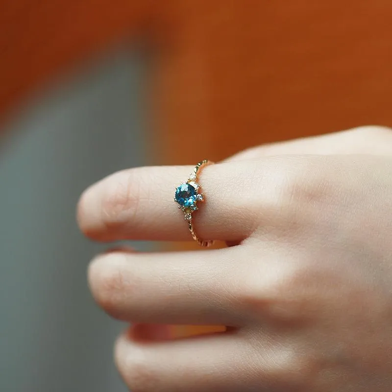 Topaz Vintage Stacking Ring