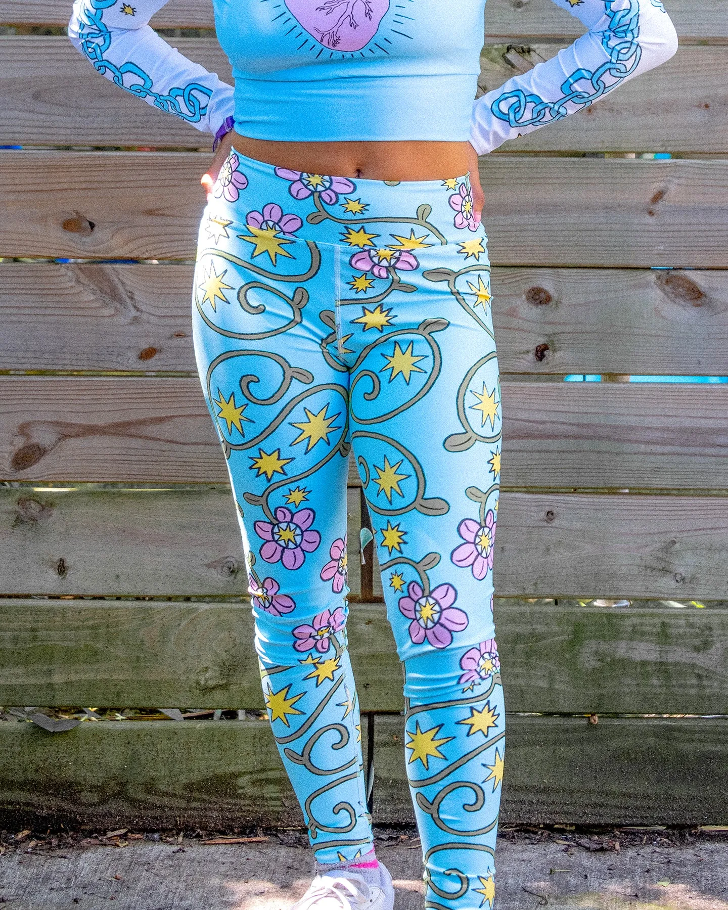 UB x SOFTPRINTS Flower Leggings (XS-XL)