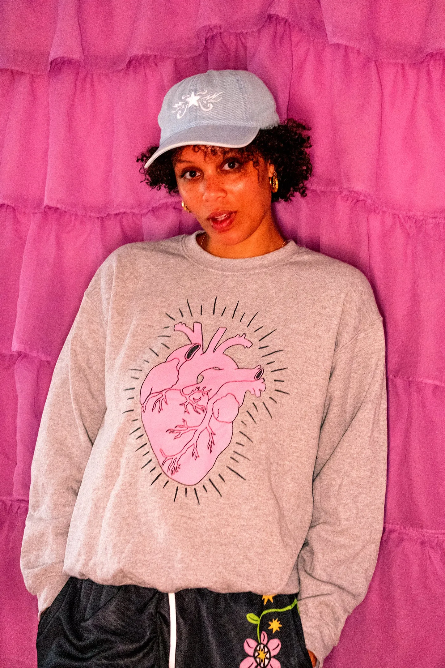 UB x SOFTPRINTS Heartbreaker Crewneck Sweatshirt