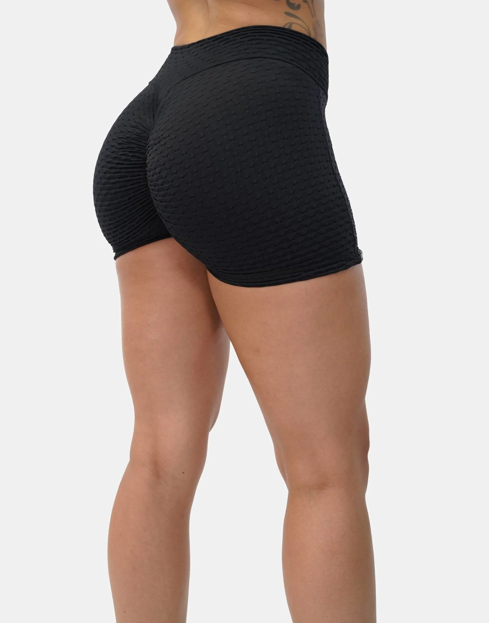 V-Waist Honeycomb Scrunch Bum Short