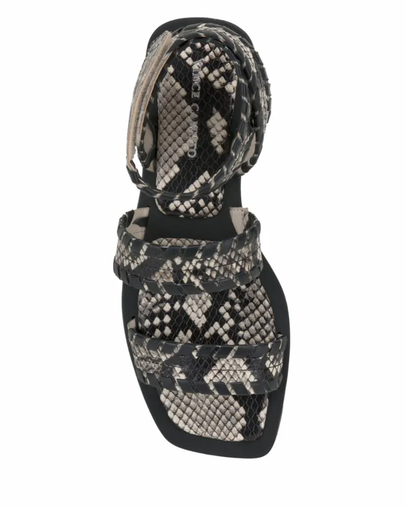 Vince Camuto BIPENDRA WARM VANILLA BLACK/PYTHON MALA