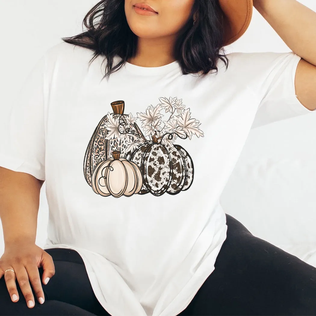 Western Pumpkins Fall Graphic T-Shirt - FA311