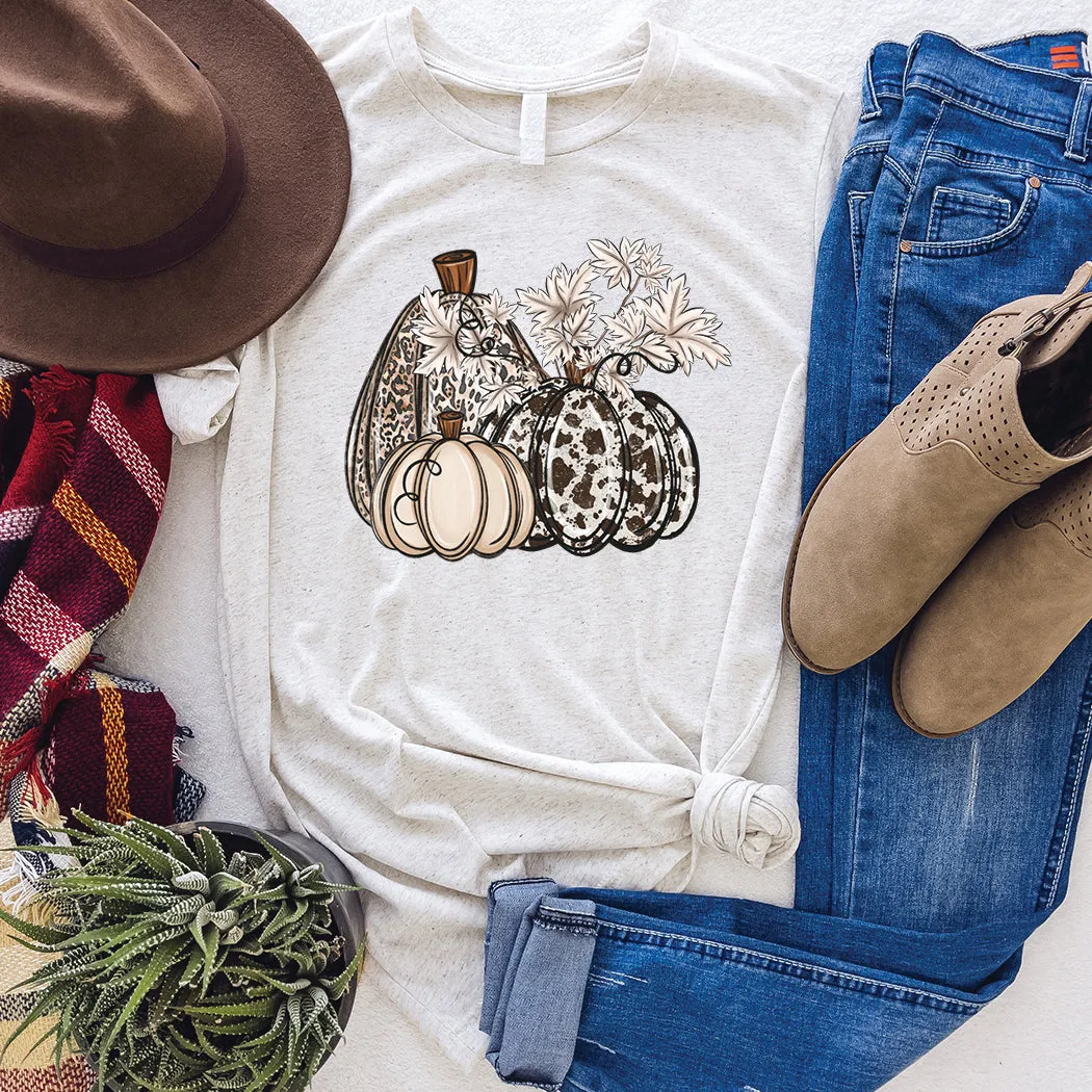 Western Pumpkins Fall Graphic T-Shirt - FA311